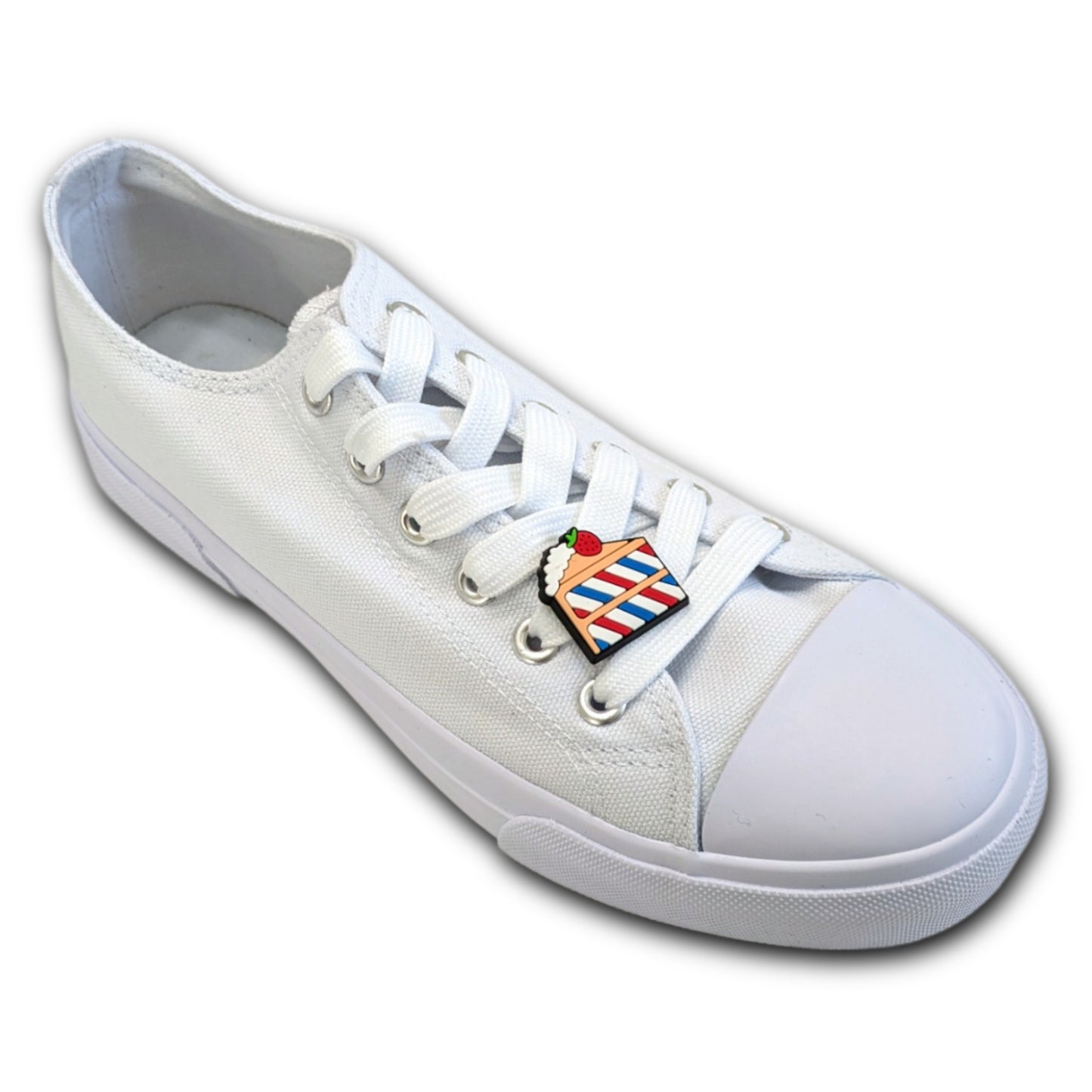 STRIPED CAKE - Single Shoe Charm From The Patriotic Collection