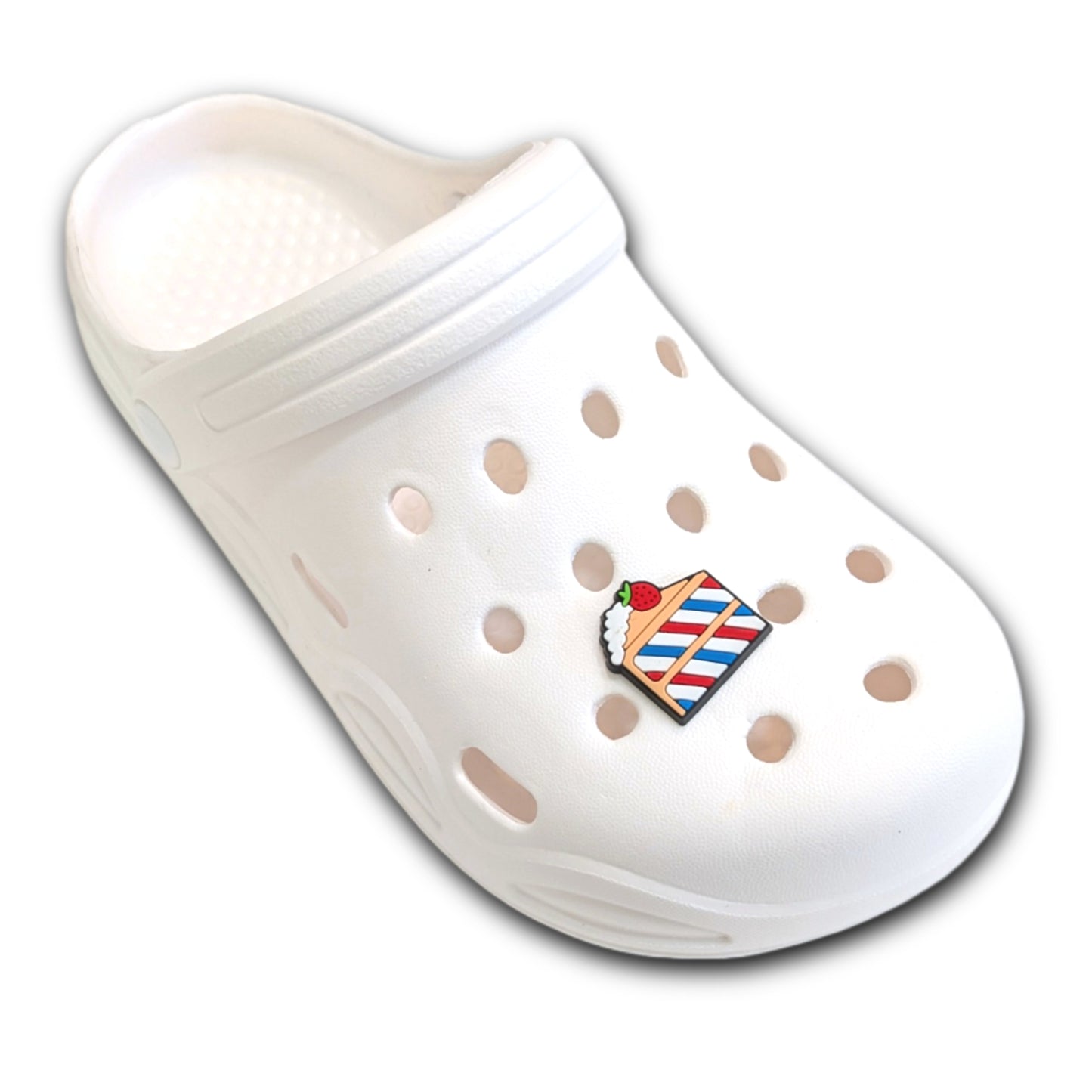 STRIPED CAKE - Single Shoe Charm From The Patriotic Collection