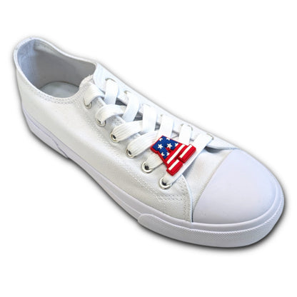 AMERICAN FLAG "A" - Single Shoe Charm From The Patriotic Collection