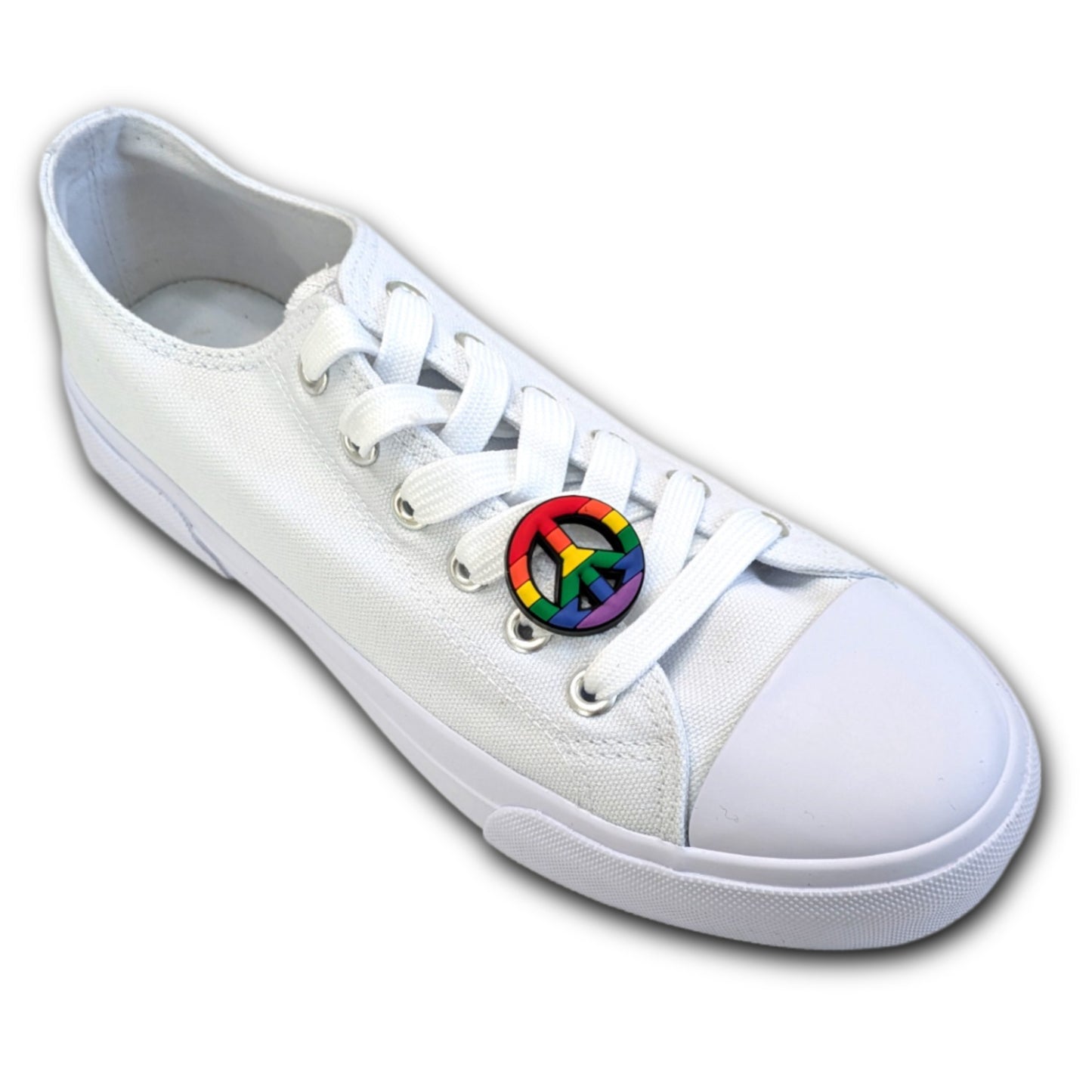 PEACE AND LOVE - Single Shoe Charm From The LGBTQ+ Pride Collection