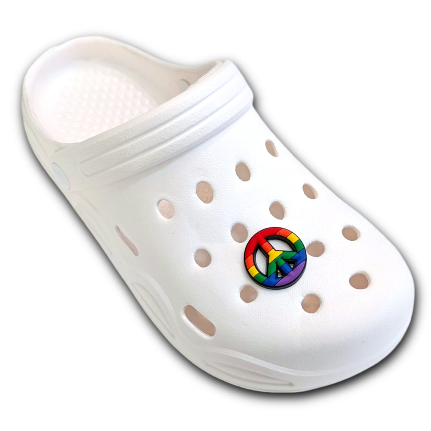 PEACE AND LOVE - Single Shoe Charm From The LGBTQ+ Pride Collection
