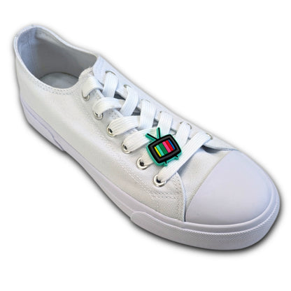 TELEVISON WITH COLOR BARS - Single Shoe Charm From The Retro Collection