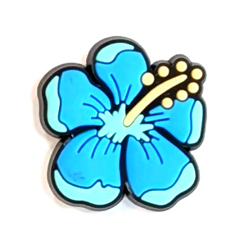 BLUE HIBISCUS - Single Shoe Charm From The Butterfly Collection
