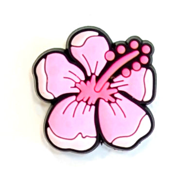 PINK HIBISCUS - Single Shoe Charm From The Butterfly Collection