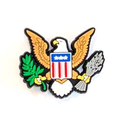 AMERICAN EAGLE SEAL - Single Shoe Charm From The Patriotic Collection
