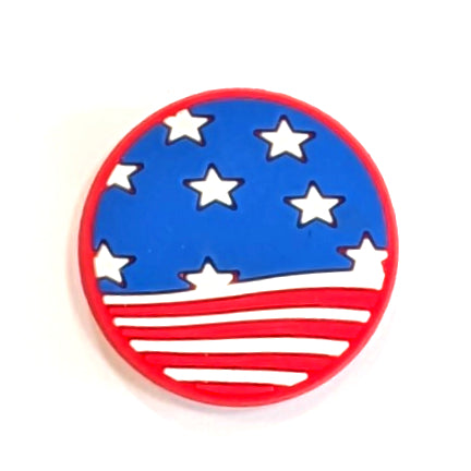 AMERICAN FLAG HORIZON - Single Shoe Charm From The Patriotic Collection