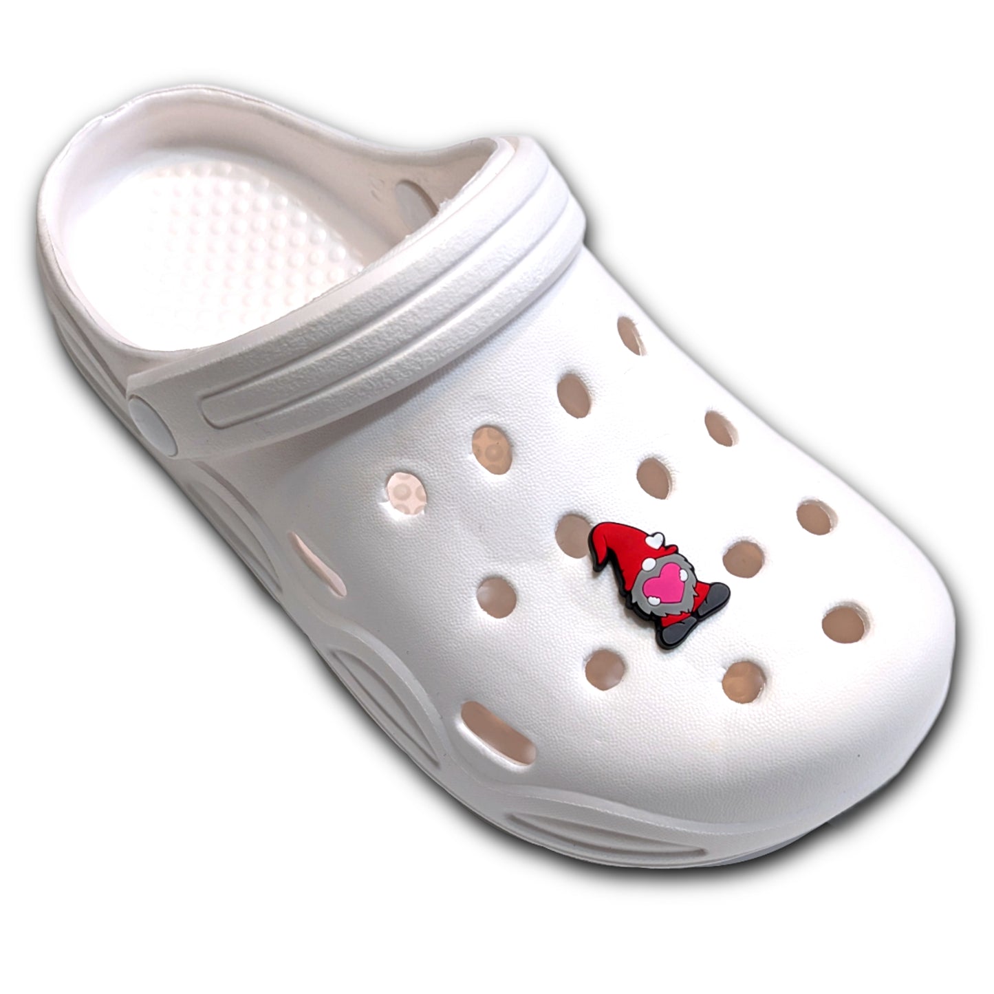 RED GNOME - Single Shoe Charm From The Romantic Gnome Collection