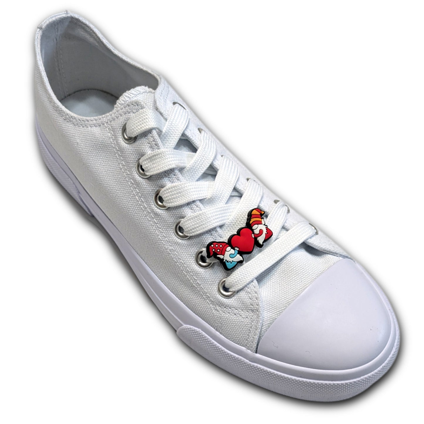 TWO GNOMES, ONE HEART - Single Shoe Charm From The Romantic Gnome Collection