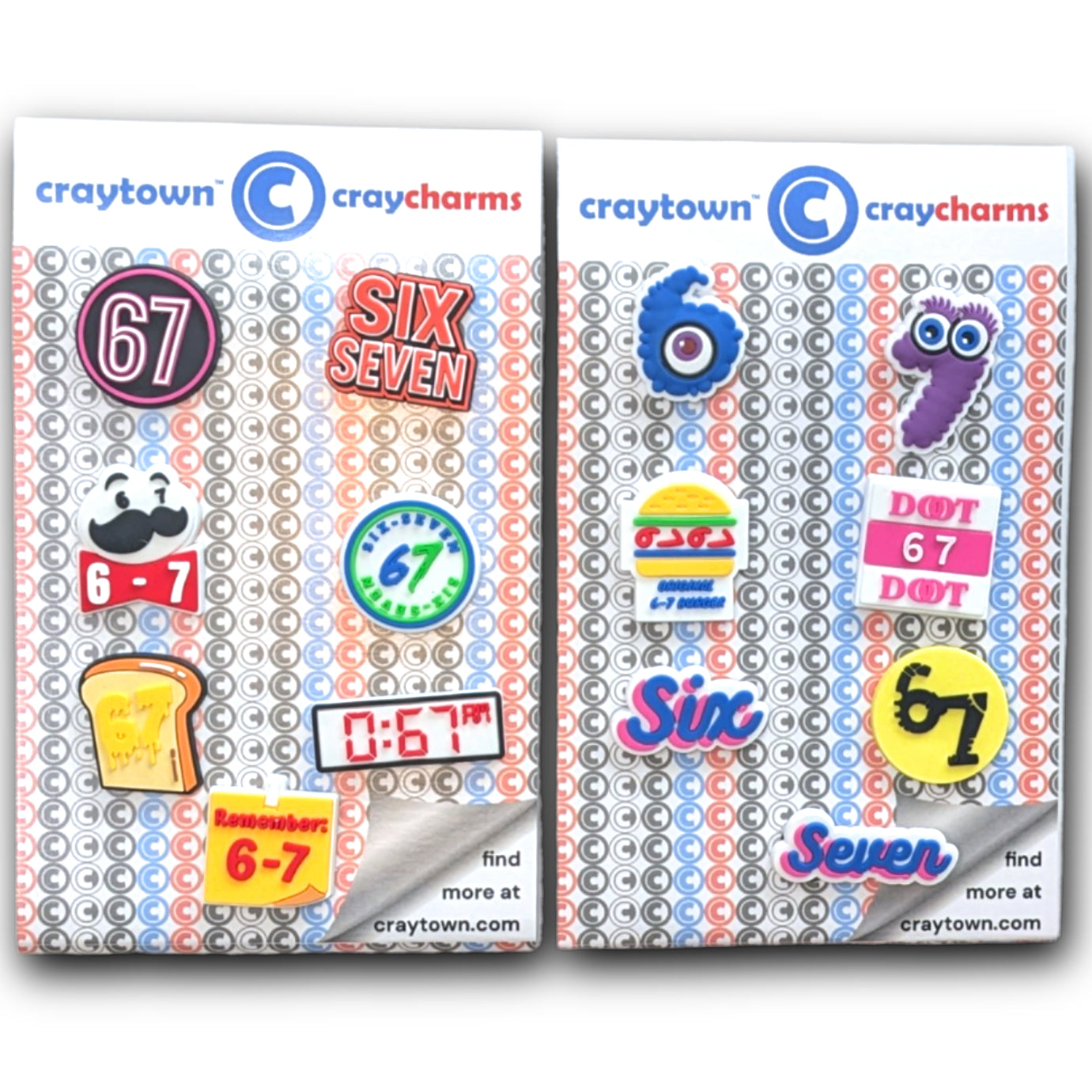 THE SIX-SEVEN SHOE CHARM COLLECTION (Pack of 14) 6-7, Complete Set