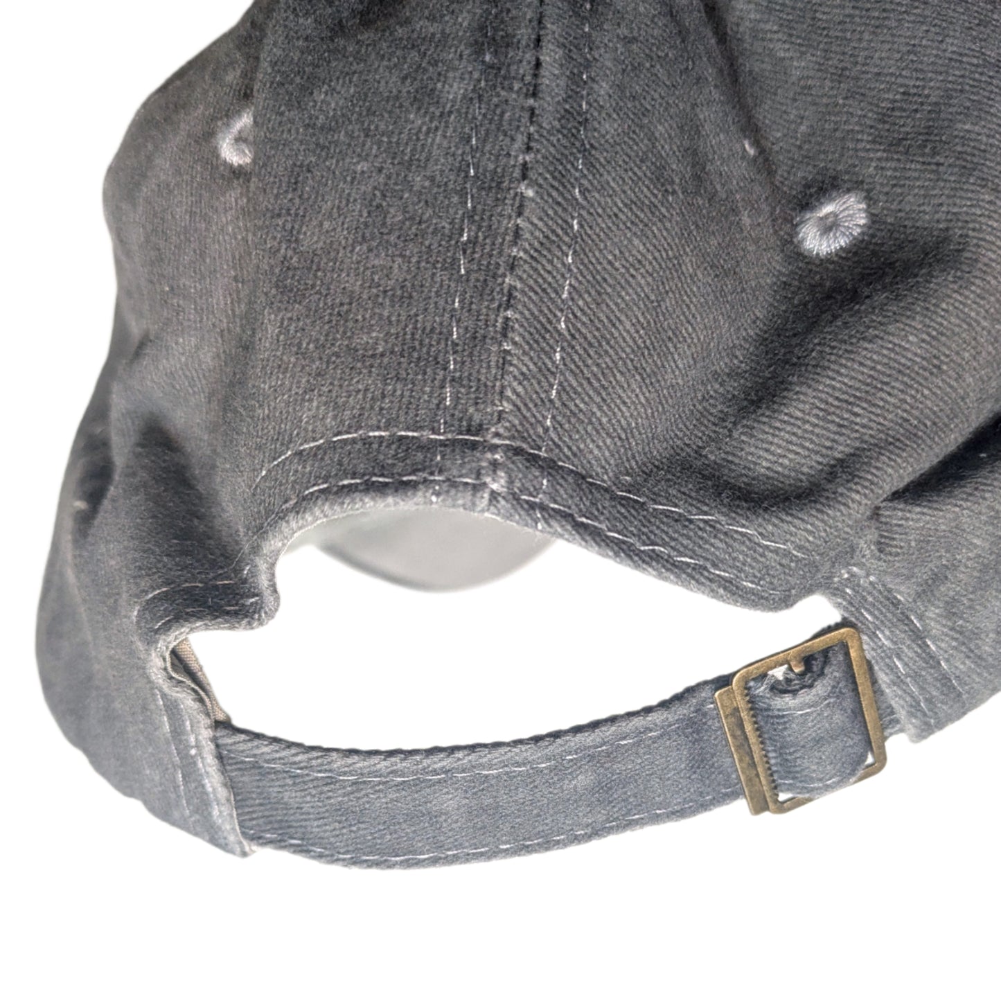 DALLAS DISTRESSED BASEBALL HAT, Gray, Embroidered Cap, Adjustable Size (Adult)