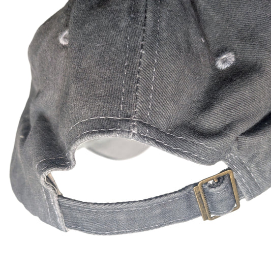 DALLAS DISTRESSED BASEBALL HAT, Gray, Embroidered Cap, Adjustable Size (Adult)