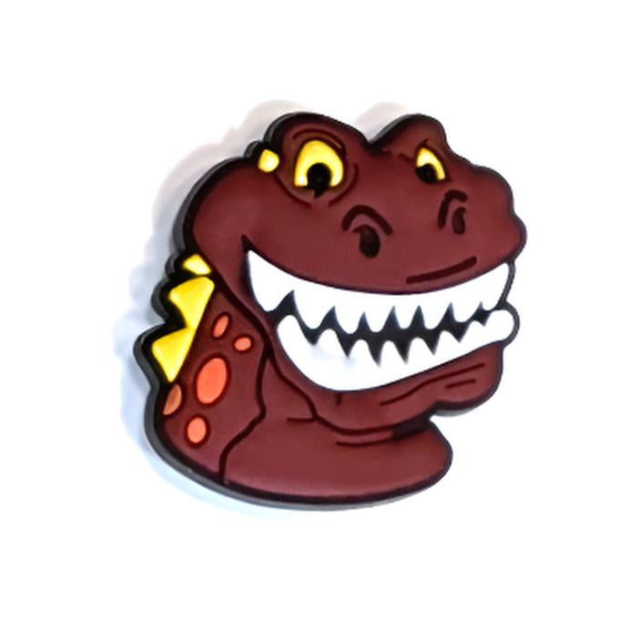 T-REX FACE - Single Shoe Charm From The Colorful Dinosaur Collection