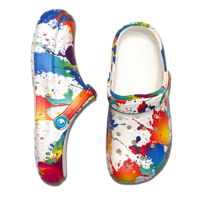 Boy's Color Bomb Clogs, Craytown Brand, J4-J6