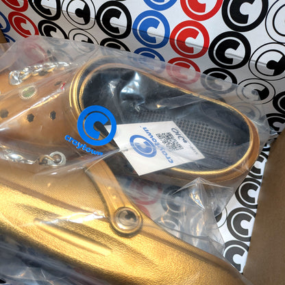 Woman's Gold Clogs, Craytown Brand, Accessories Optional, W7-11.5