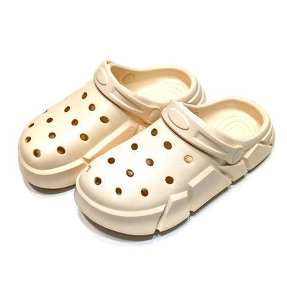 Boy's Ivory Clogs, Craytown Brand, Big Kids' C11-J4