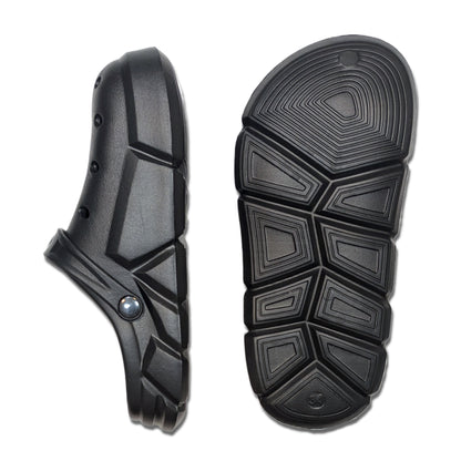 Boy's Black Clogs, Craytown Brand, Big Kids' C11-J4