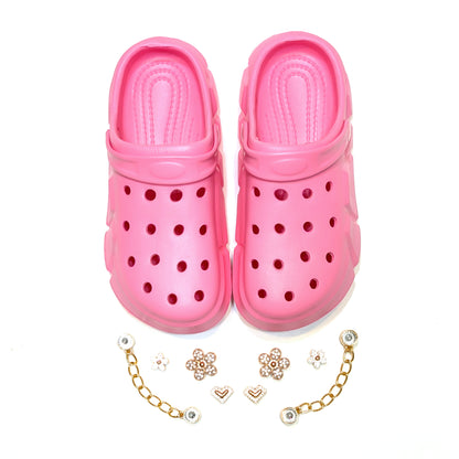 Girl's Pink Clogs, Craytown Brand, Accessories Optional, Big Kids' C11-J4