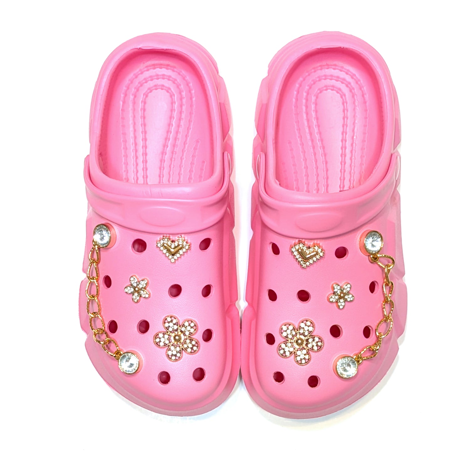 Girl's Pink Clogs, Craytown Brand, Accessories Optional, Big Kids' C11-J4