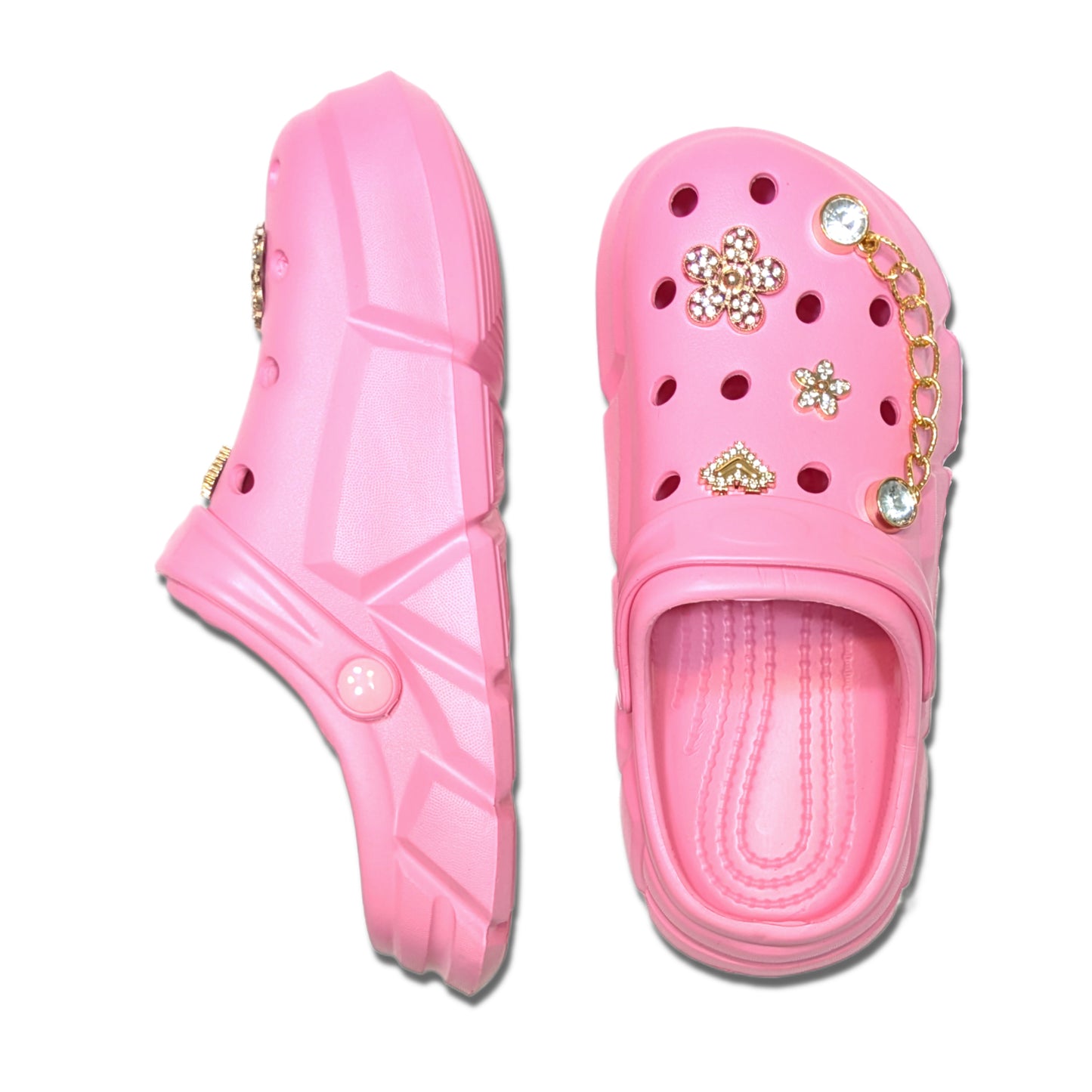 Girl's Pink Clogs, Craytown Brand, Accessories Optional, Big Kids' C11-J4