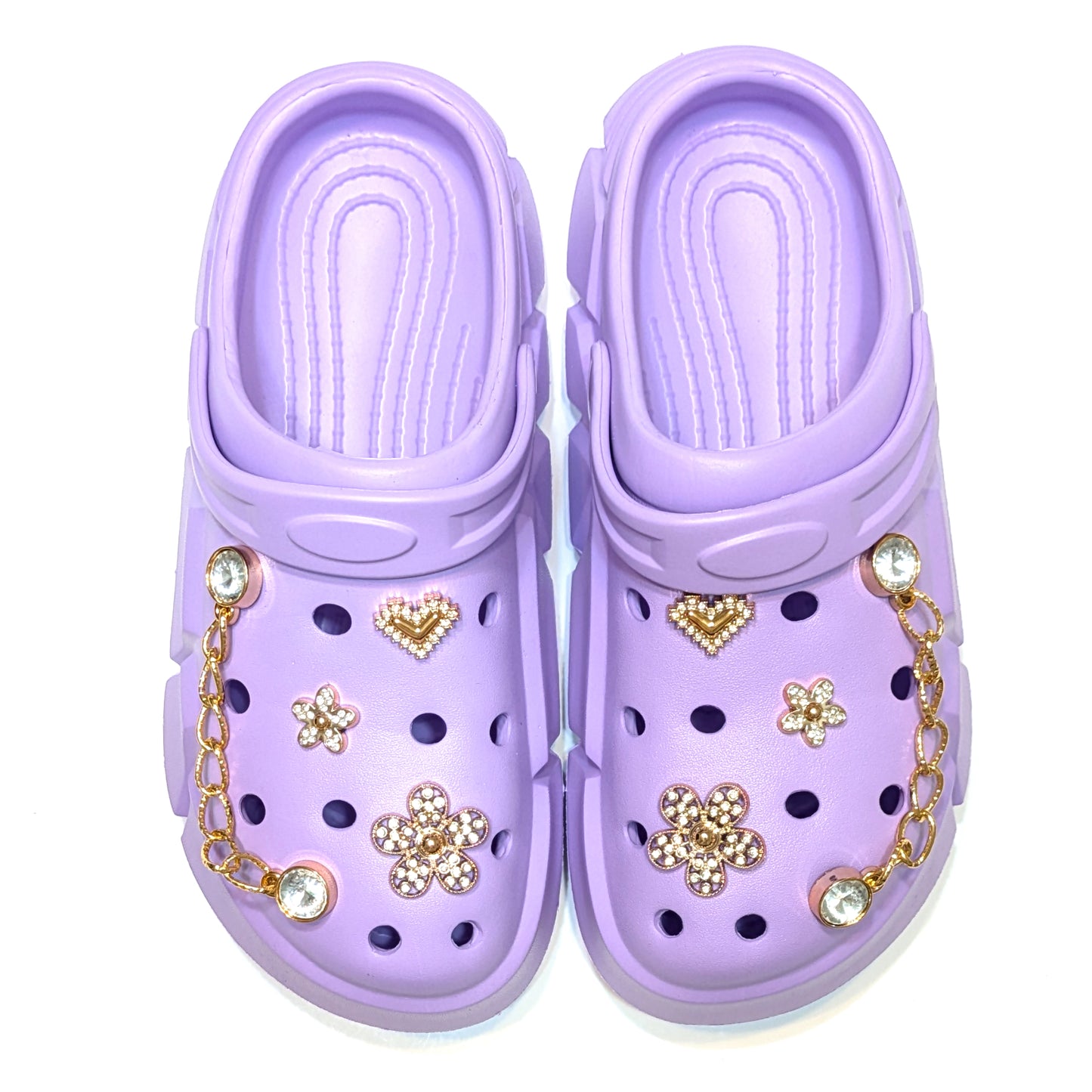 Girl's Purple Clogs, Craytown Brand, Accessories Optional, Big Kids' C11-J4
