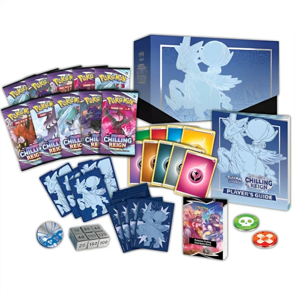 Pokemon TCG: Chilling Reign (SWSH06) Pokemon Center Exclusive Elite Trainer Box [Ice Rider Calyrex] PC ETB w/ Protective Case