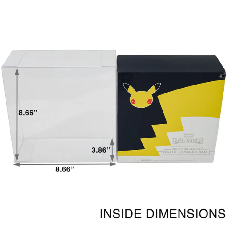 Pokemon TCG: Celebrations Pokemon Center Elite Trainer Box ETB Protector (ETB Not Included)