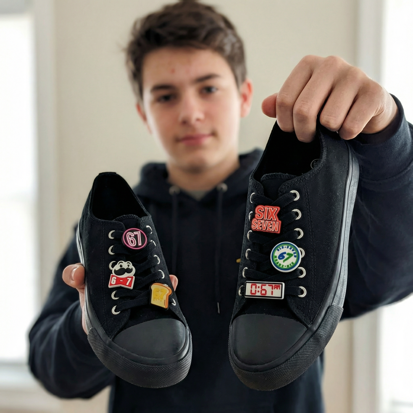 THE SIX-SEVEN SHOE CHARM COLLECTION (Pack of 6) 6-7, Set of Essentials