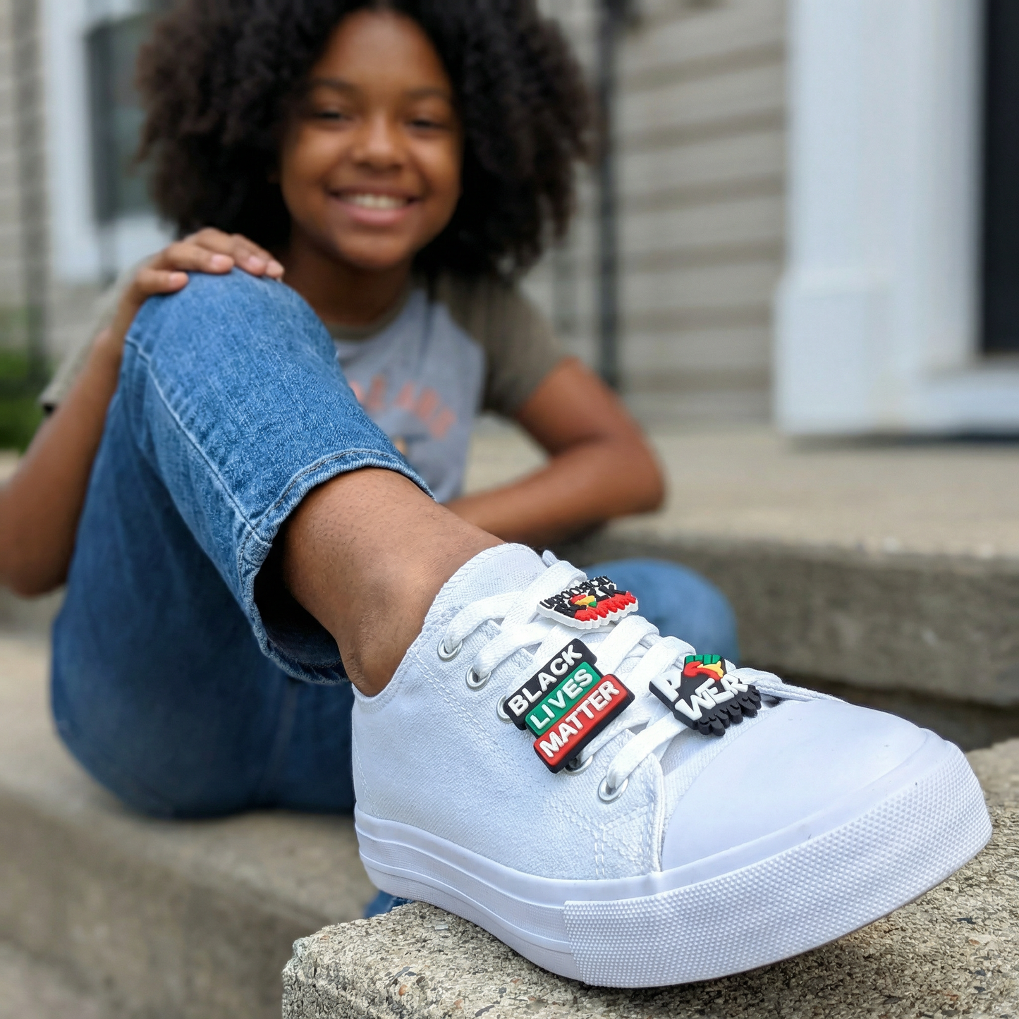 BLACK LIVES MATTER SHOE CHARM COLLECTION (Pack of 6) BLM Empowerment, Set of Essentials