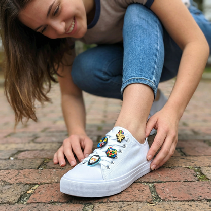 RETRO SHOE CHARM COLLECTION (Pack of 6) 80's & 90's Nostalgia, Set of Essentials