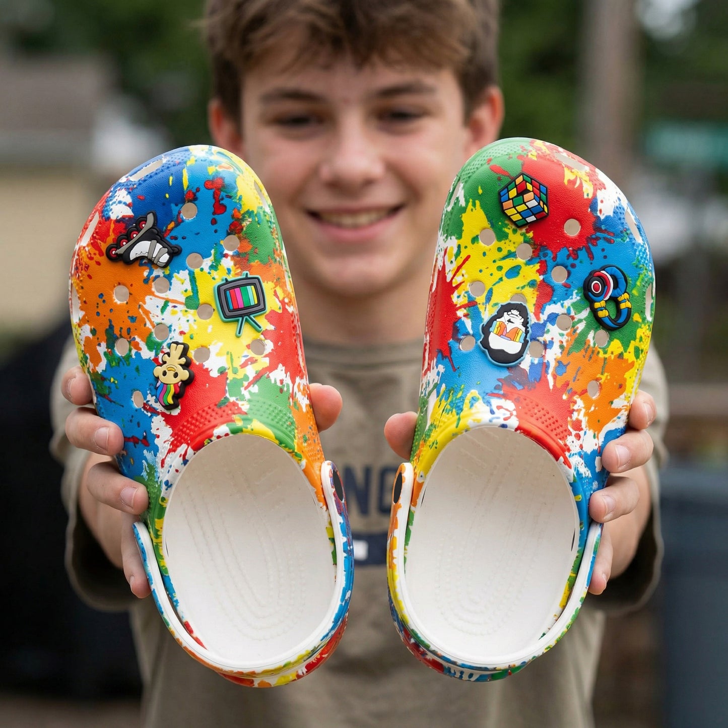 RETRO SHOE CHARM COLLECTION (Pack of 6) 80's & 90's Nostalgia, Set of Essentials