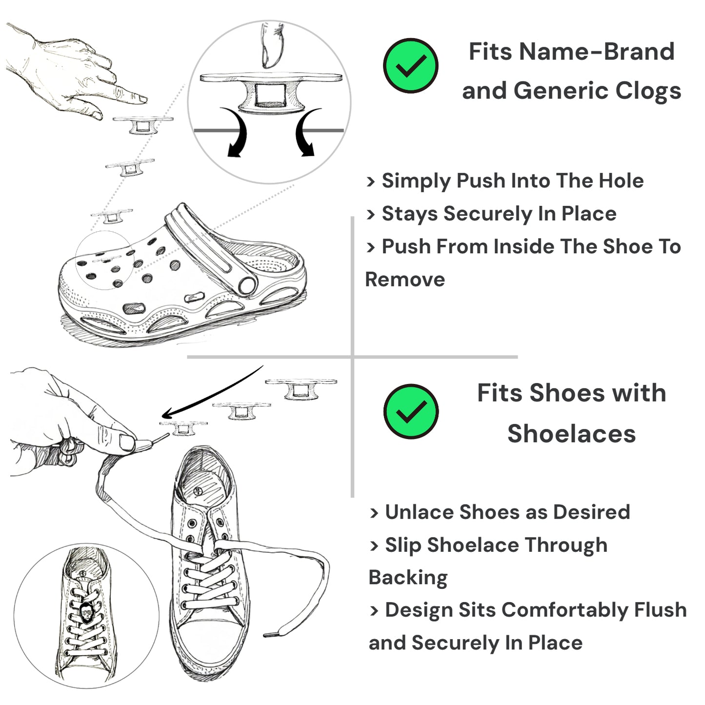 SILVER BARBED WIRE SHOE CHARM CHAIN - Thorn Link CrayCharm (5.25-inches)