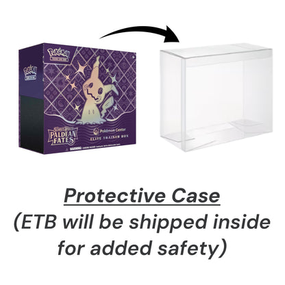 Pokemon TCG: Paldean Fates (SV4.5) Pokemon Center Exclusive Elite Trainer Box PC ETB w/ Protective Case