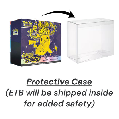 Pokemon TCG: Surging Sparks (SV08) Pokemon Center Exclusive Elite Trainer Box PC ETB w/ Protective Case