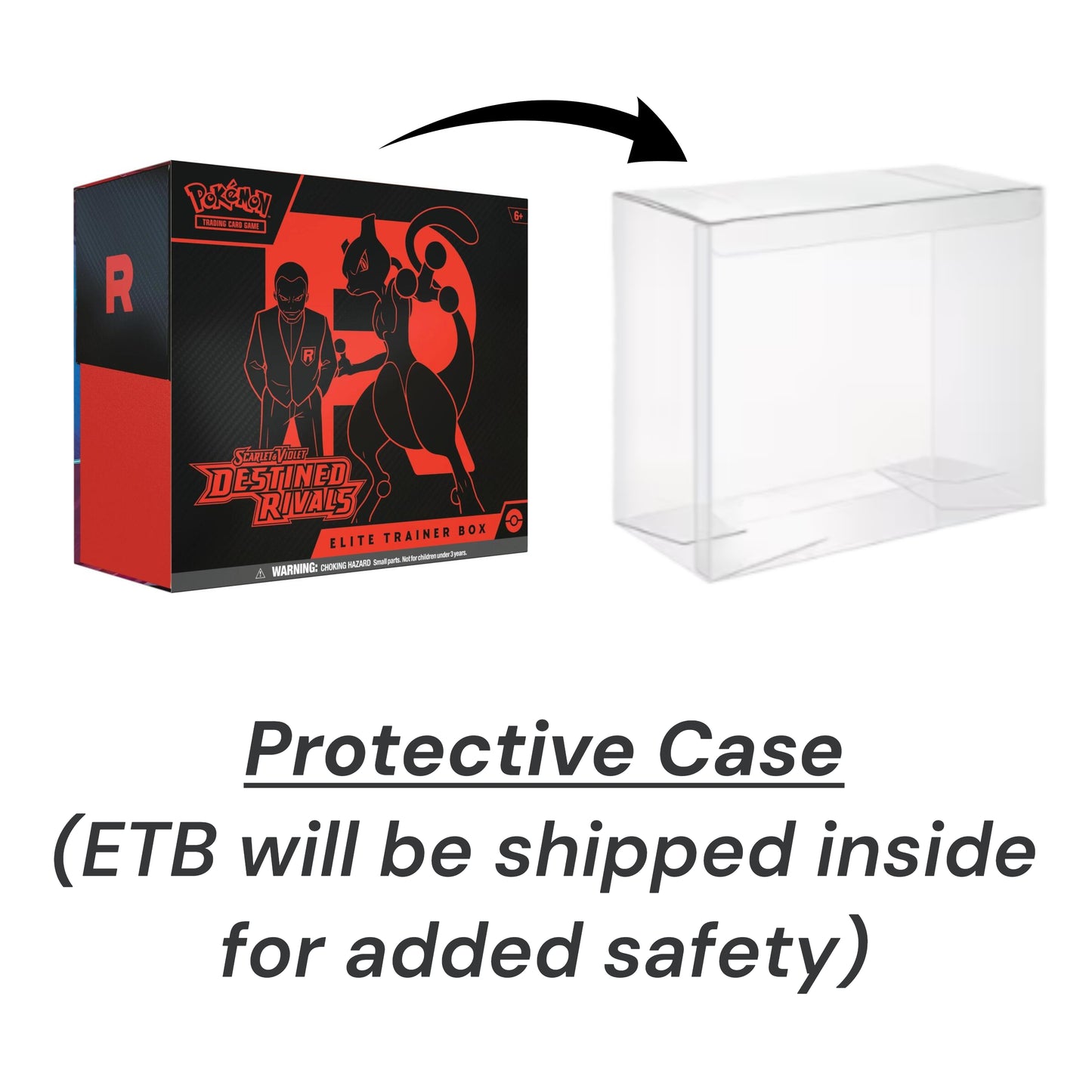 Pokemon TCG: Destined Rivals (SV10) Elite Trainer Box ETB w/ Protective Case