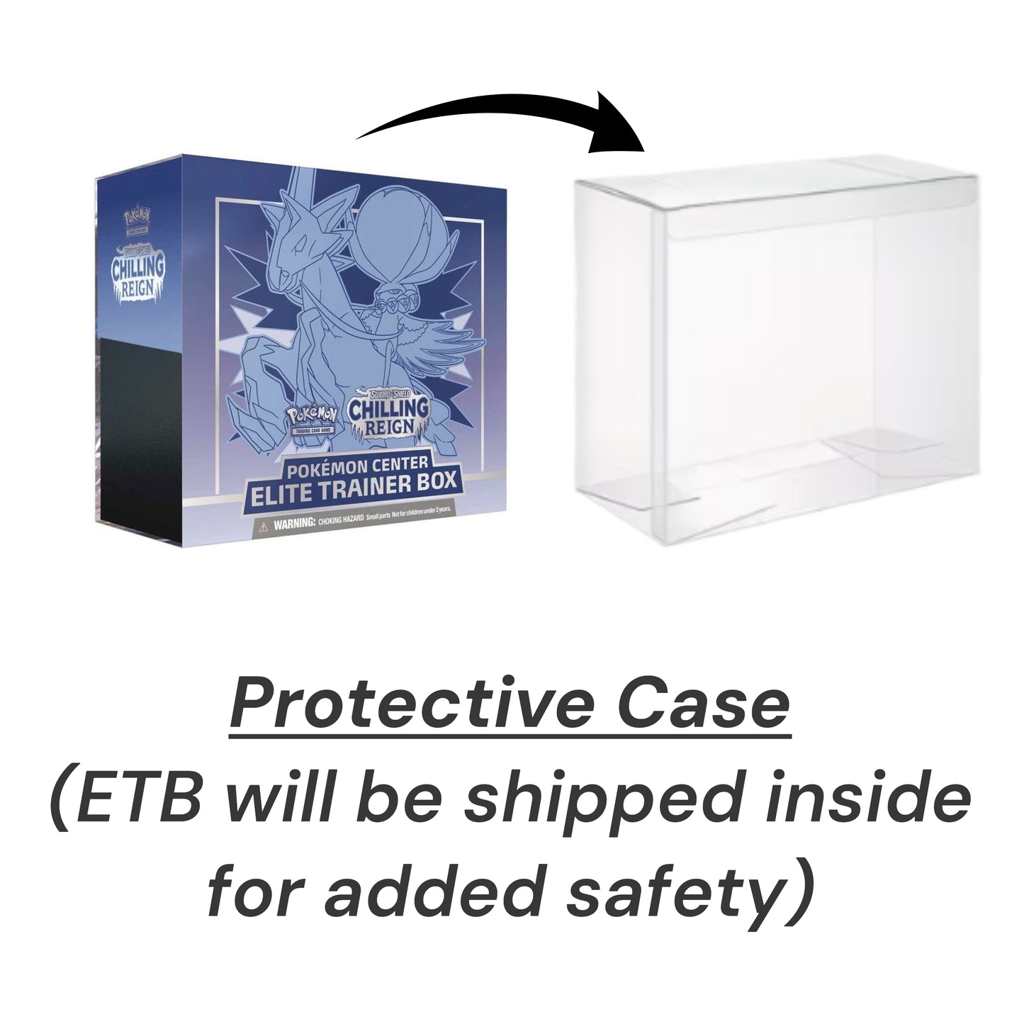 Pokemon TCG: Chilling Reign (SWSH06) Pokemon Center Exclusive Elite Trainer Box [Ice Rider Calyrex] PC ETB w/ Protective Case