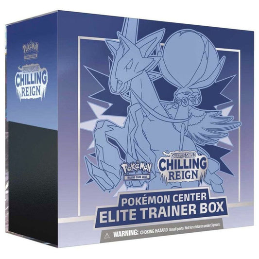 Pokemon TCG: Chilling Reign (SWSH06) Pokemon Center Exclusive Elite Trainer Box [Ice Rider Calyrex] PC ETB w/ Protective Case