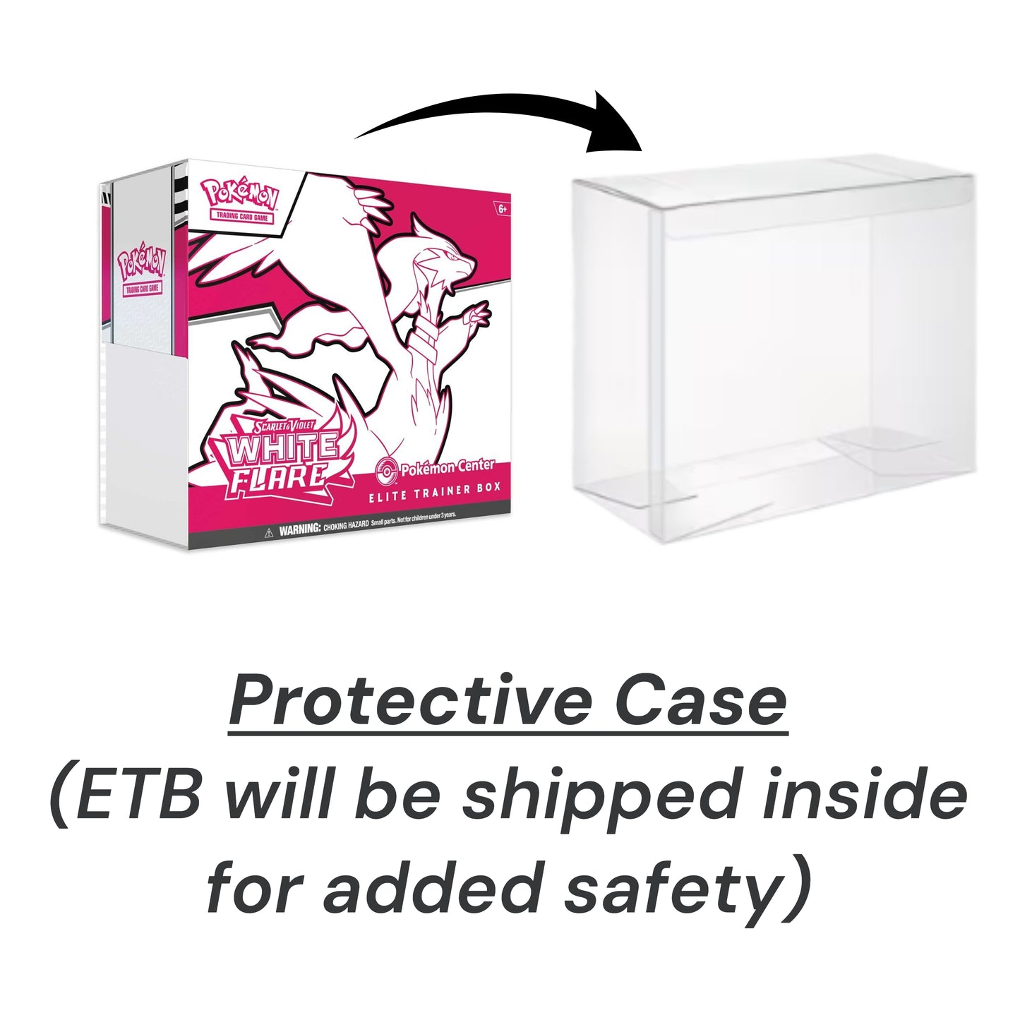 Pokemon TCG: White Flare (RSV10.5) Pokemon Center Exclusive Elite Trainer Box PC ETB w/ Protective Case