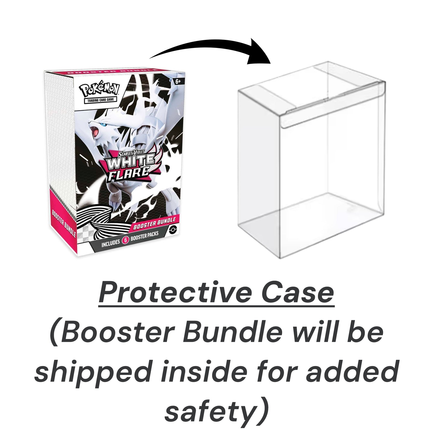 Pokemon TCG: White Flare (RSV10.5) Booster Bundle w/ Protective Case
