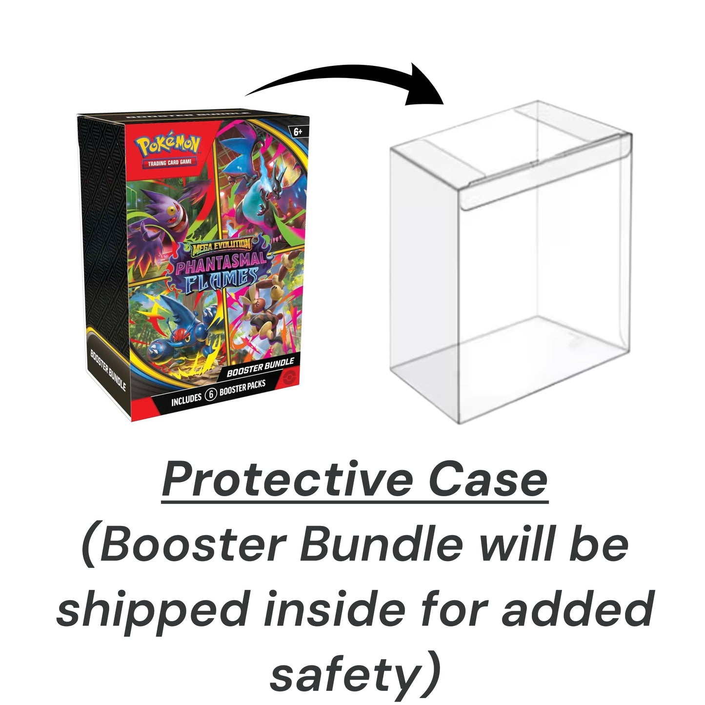 Pokemon TCG: Phantasmal Flames (ME02) Booster Bundle w/ Protective Case