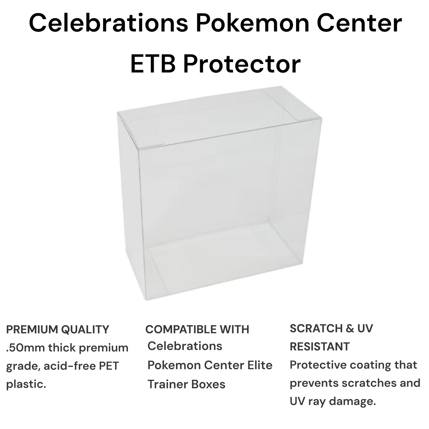 Pokemon TCG: Celebrations Pokemon Center Elite Trainer Box ETB Protector (ETB Not Included)
