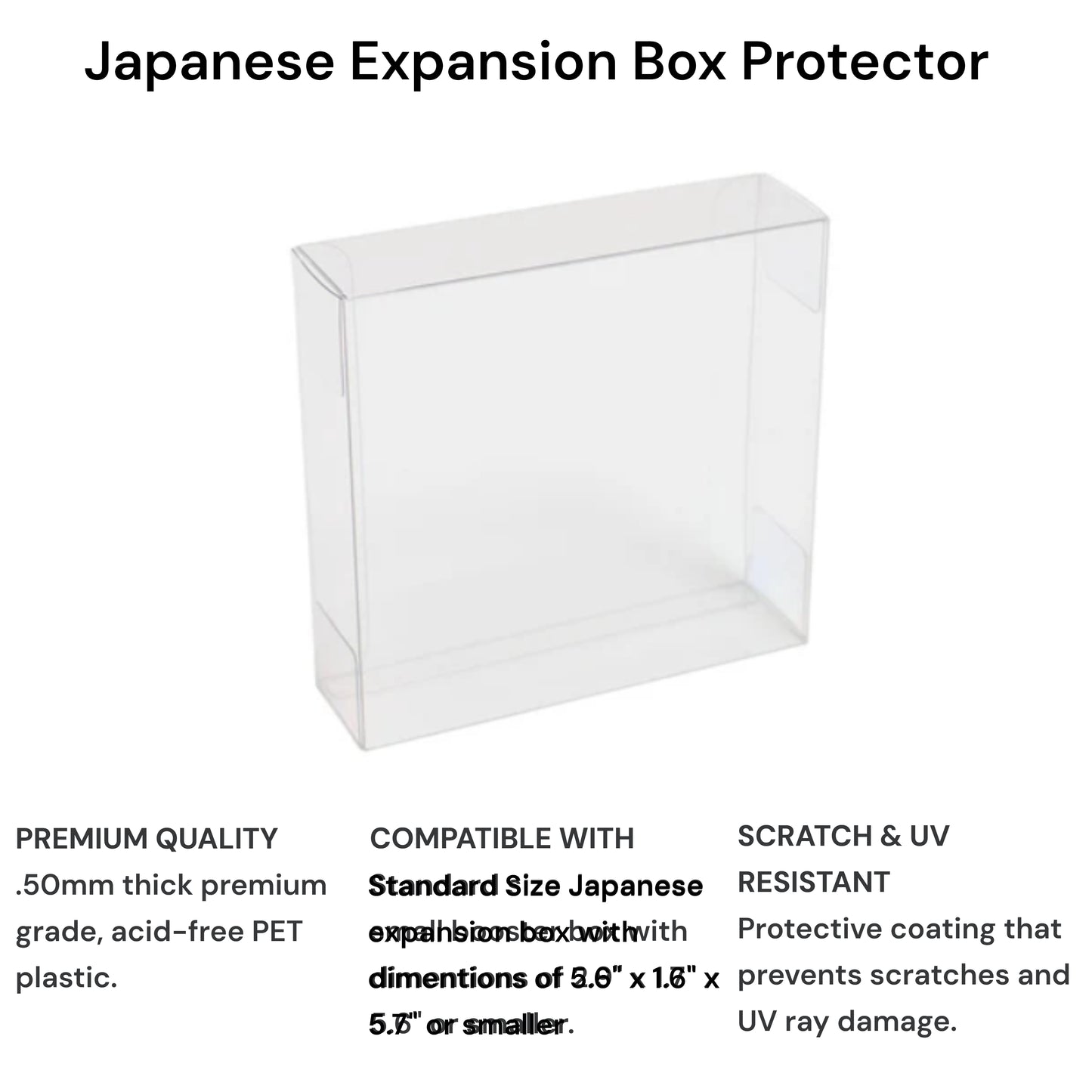 Pokemon TCG: Japanese Booster Expansion Box Protector (Expansion Box Not Included)