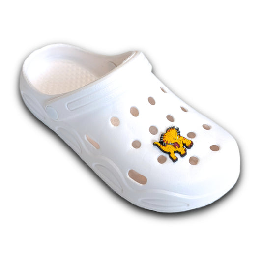 YELLOW TRICERATOPS - Single Shoe Charm From The Colorful Dinosaur Collection