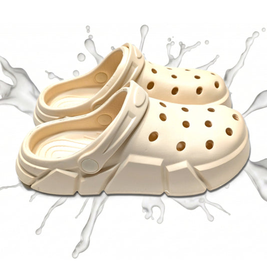 Boy's Ivory Clogs, Craytown Brand, Big Kids' C11-J4